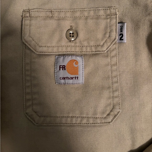 Carhartt FR button up Khaki shirt - Picture 3 of 5